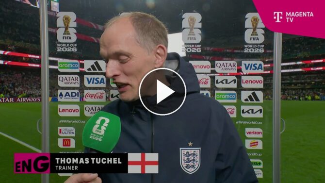 Thomas Tuchel im MagentaTV-Interview nach Englands 3:2 gegen Mexiko.