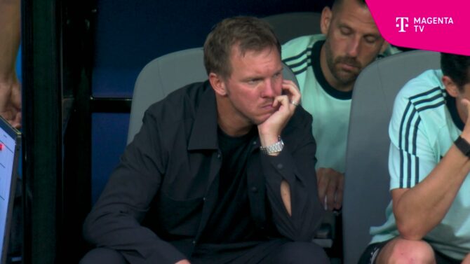 Julian Nagelsmann auf der Bank während der WM 2026