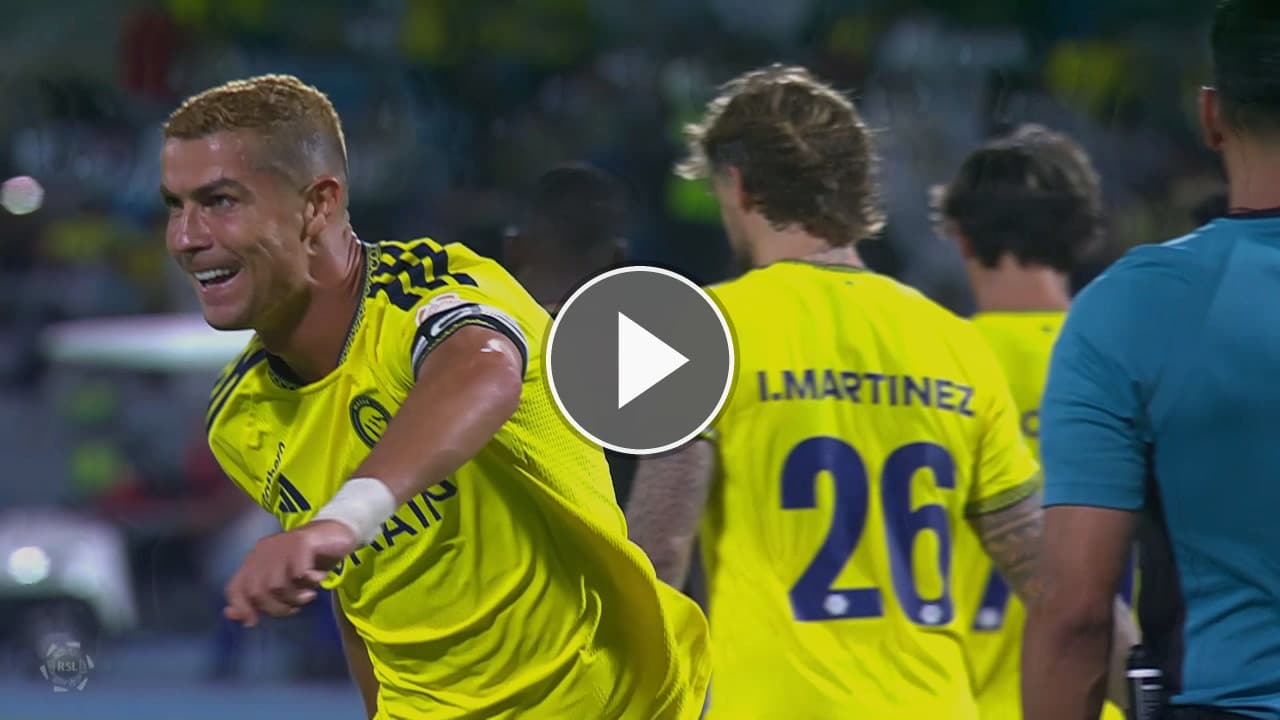 Fußball Videos Ronaldo trifft mit Drehschuss beim 4:0 gegen Al-Riyadh