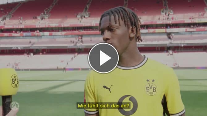 Gadou schwärmt von seinem ersten BVB-Tor gegen Arsenal