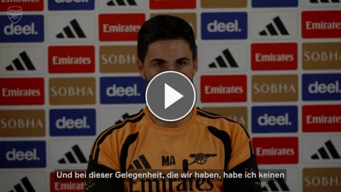 Arteta fordert von Arsenal-Stars weiter volle Leistung