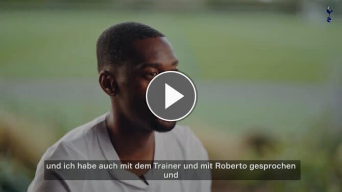 Tosin Adarabioyo: Erstes Interview als Spurs-Spieler