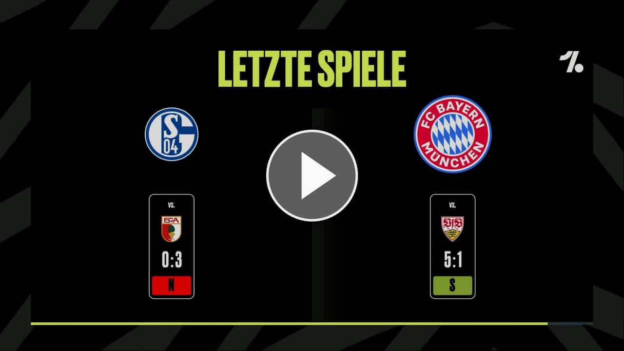 Fußball Videos Top-Stats: Schalke 04 gegen FC Bayern im Vergleich